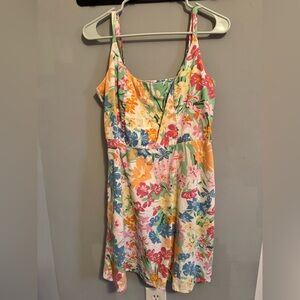 Old Navy Floral Midi Dress - Multicolor